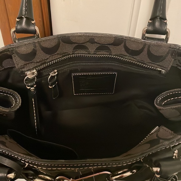 Black Coach Handbag - Picture 2 of 5